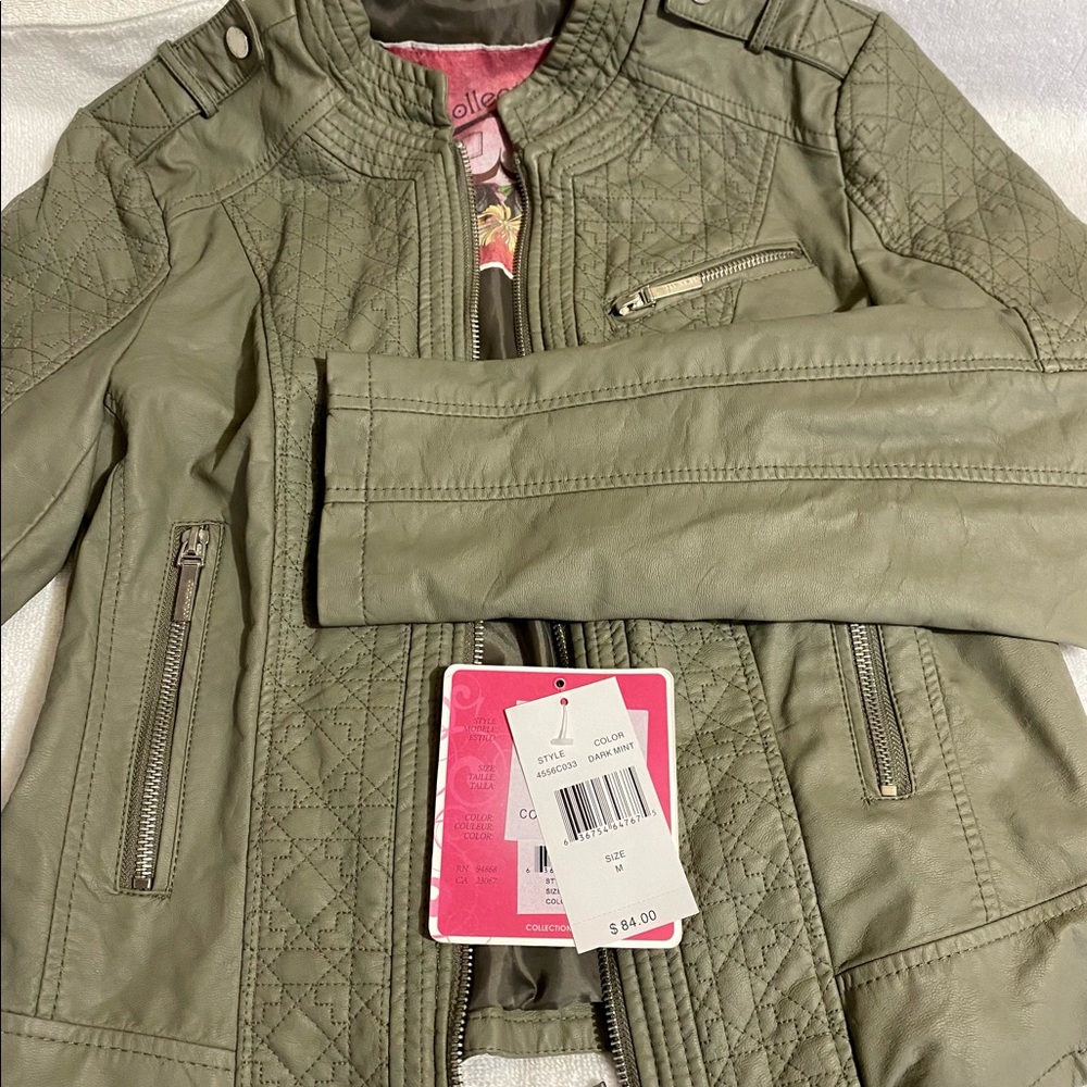 Brand new never worn Collection Dark Mint jacket SIZE MEDIUM